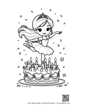Thumbnail: Easy Ballerina Princess Printable