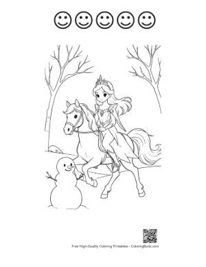 Thumbnail: Ice Princess for Kids Printable and 5 Happy Face Outline