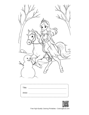 Thumbnail: Ice Princess for Kids Printable with Title and Artist Box