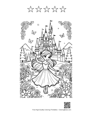 Thumbnail: Ice Princess Printable and 5 Star Outline