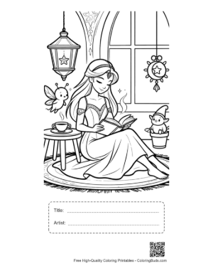 Thumbnail: Ice Princess Printable with Title and Artist Box