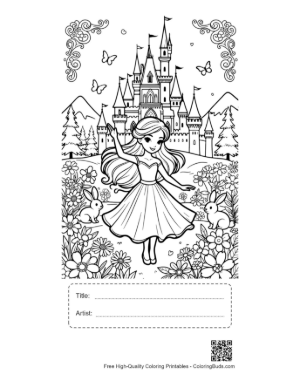 Thumbnail: Ice Princess Printable with Title and Artist Box