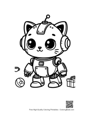 Thumbnail: Download Retro Robot Printable