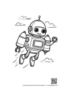 Thumbnail: Easy Retro Robot for Kids Printable