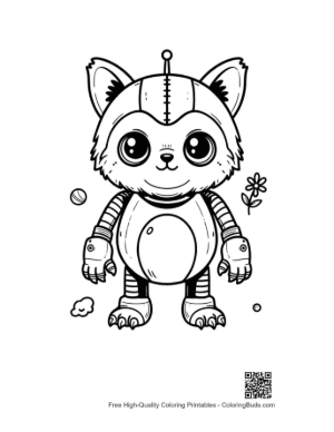 Thumbnail: Retro Robot for Kids Printable