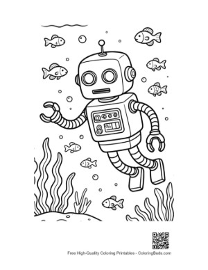 Thumbnail: Retro Robot Printable