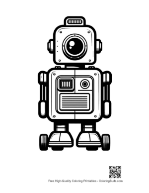 Thumbnail: Retro Robot Standing Boldly