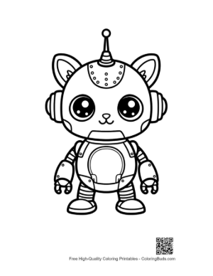 Thumbnail: Small Mechanical Pet Cat Robot Ready for a Space Adventure Printable