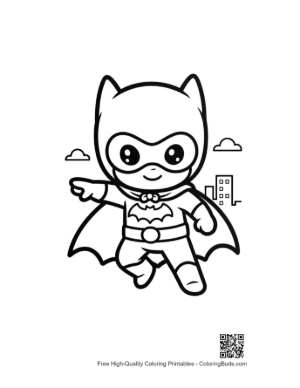 Thumbnail: Caped Hero Printable