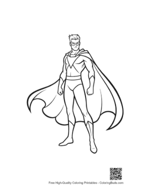 Thumbnail: Caped Superhero Standing Boldly