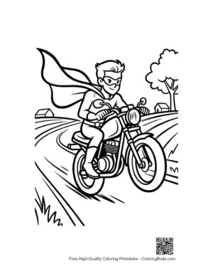 Thumbnail: Download Caped Hero Printable