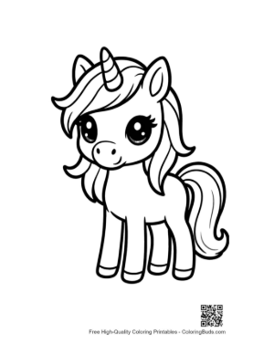 Thumbnail: Cute Kawaii Unicorn Standing Adorably
