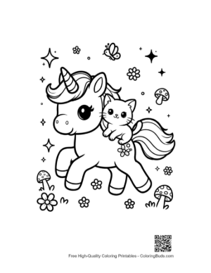 Thumbnail: Download Kawaii Unicorn Printable