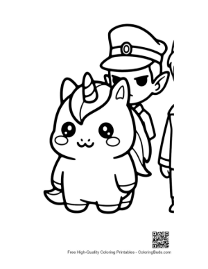 Thumbnail: Kawaii Unicorn with Elf Cop Buddy