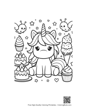 Thumbnail: Rainbow Unicorn Printable