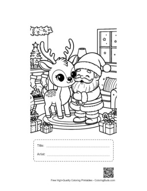 Thumbnail: Download Reindeer Printable with Title and Artist Box