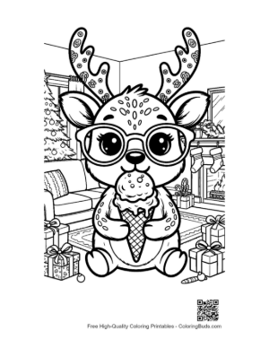 Thumbnail: Easy Reindeer Printable