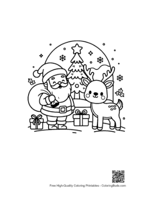 Thumbnail: Santa Claus to Color Printable