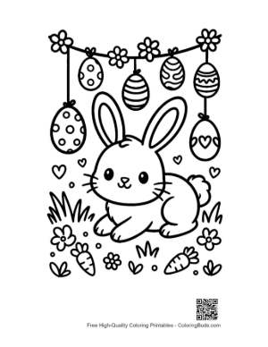 Thumbnail: Easter Eggs Coloring Page Printable