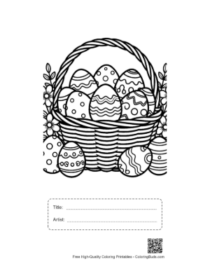 Thumbnail: Easter Eggs Printable with Title and Artist Box