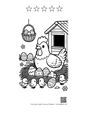 Thumbnail: Easy Easter Eggs Printable and 5 Star Outline