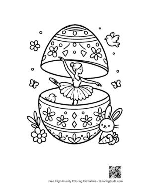 Thumbnail: Free Easter Eggs Coloring Page Printable