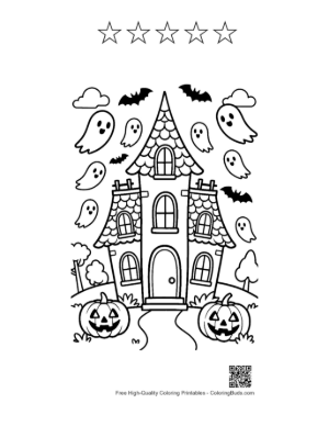 Thumbnail: Download Ghost Coloring Sheet Printable and 5 Star Outline