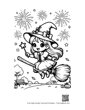 Thumbnail: Cute Witch Printable
