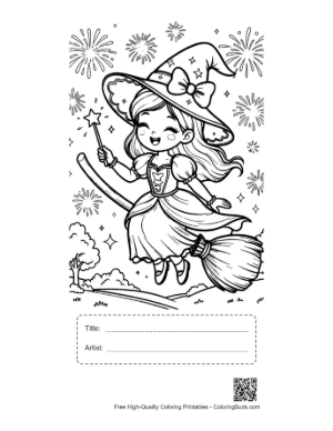 Thumbnail: Easy Witch for Kids Printable with Title and Artist Box