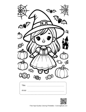 Thumbnail: Witch Printable with Title and Artist Box