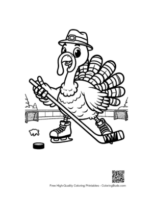 Thumbnail: Easy Turkey Coloring Sheet Printable