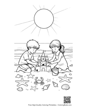 Thumbnail: Free Beach Sun Printable