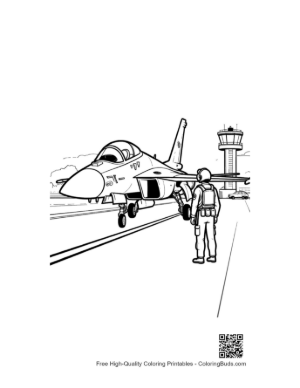 Thumbnail: Close Up of a Pilot in the Cockpit of a Fighter Jet Printable