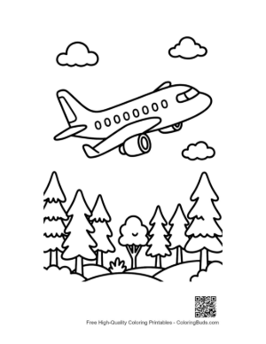 Thumbnail: Easy Passenger Plane Printable
