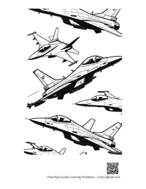 Thumbnail: Fleet of Sleek Fighter Jets in Formation