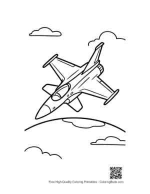 Thumbnail: Free Fighter Jet Coloring Sheet Printable