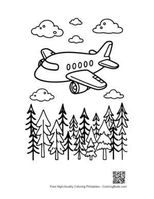 Thumbnail: Passenger Plane Printable