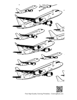 Thumbnail: Seamless Passenger Airplanes Pattern