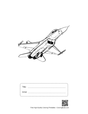 Thumbnail: Su-27 Flanker Fighter Jet in Steep Climb Printable with Title and Artist Box