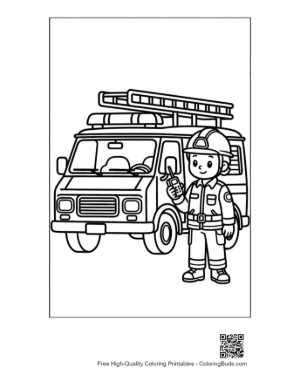 Thumbnail: Rescue Van Equipped with Gear and a Brave Technician Printable