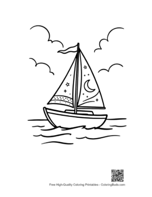 Thumbnail: Free Sailboat Coloring Page Printable