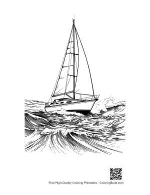 Thumbnail: Sailboat Battling Stormy Seas