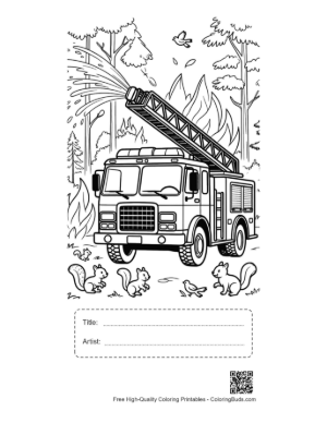 Thumbnail: Free Fire Engine Printable with Title and Artist Box
