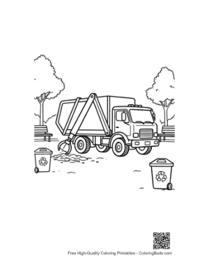 Thumbnail: Easy Recycling Truck for Kids Printable