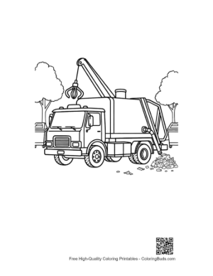 Thumbnail: Industrial Recycling Truck with Mechanical Crane Arm Printable