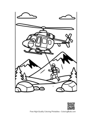 Thumbnail: Emergency Chopper Landing in Mountainous Terrain Printable