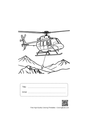 Thumbnail: Mountain Rescue Mission with Emergency Chopper Printable with Title and Artist Box