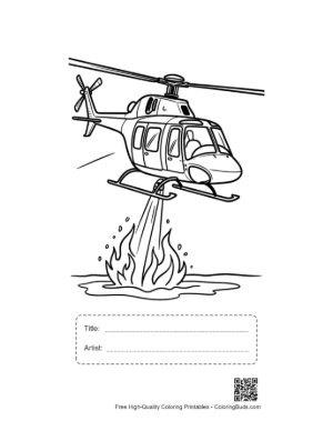 Thumbnail: Rescue Chopper for Kids Printable with Title and Artist Box