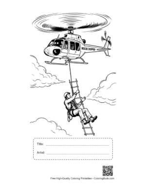Thumbnail: Rescue Chopper Lowering Climber Printable with Title and Artist Box