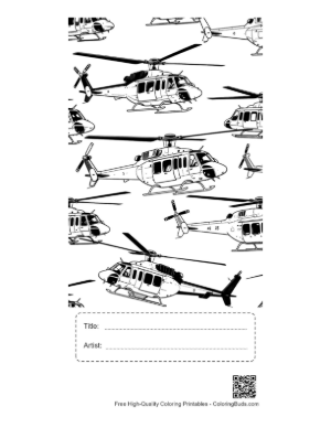 Thumbnail: Rescue Chopper Seamless Pattern Printable with Title and Artist Box